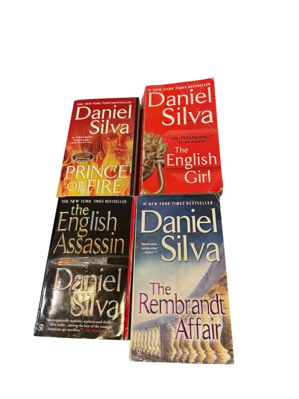 Lot of 4- Daniel Silva Gabriel Allon Series Paperback Books